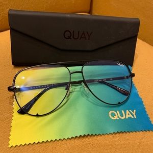 QUAY High Key Mini Blue Light Glasses